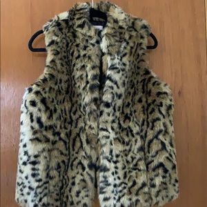 Chico’s Faux Animal Fur Vest